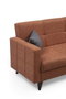Atelier Del Sofa Polya - Sofá cama de 3 plazas en Rojo teja